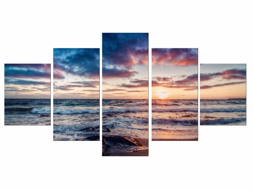 5 Pieces Sunset Sea Modern Home Wall Decor Canvas Picture Art HD Print Oil Painting On Canvas For Living Room Framd
5 Pieces Sunset Sea Modern Home Wall Decor Canvas Picture Art HD Print Oil Painting On Canvas For Living Room Framd