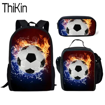 THIKIN 3pcs School Bags Set for Kids Foot Ball 3D Printed Schoolbag Children Lunch Box&Pencil Bag Boys Primary Book Bags Satchel
THIKIN 3pcs School Bags Set for Kids Foot Ball 3D Printed Schoolbag Children Lunch Box&Pencil Bag Boys Primary Book Bags Satchel