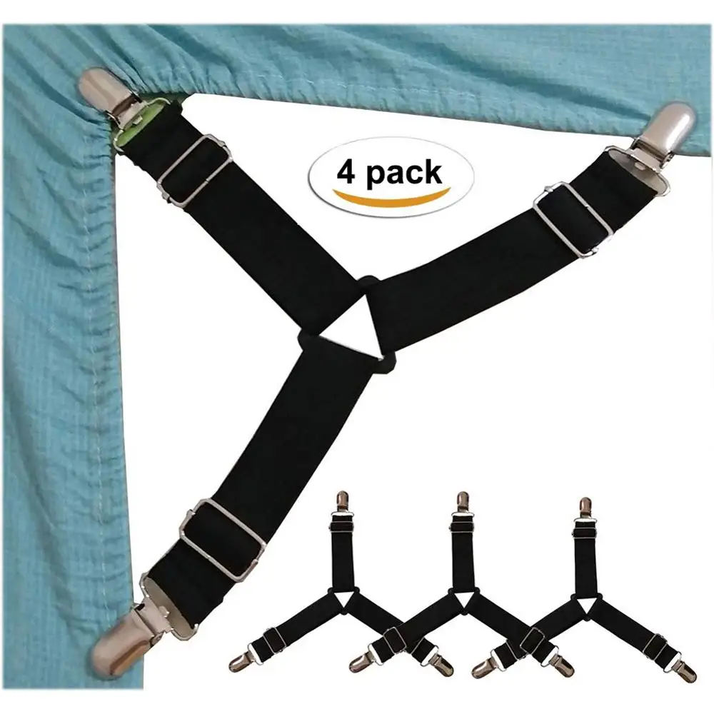 4pcs Adjustable Elastic Cover Corner Holder Fixing Slip-Resistant Mattress Bed Sheet Clip Fasteners Straps Grippers Suspender
4pcs Adjustable Elastic Cover Corner Holder Fixing Slip-Resistant Mattress Bed Sheet Clip Fasteners Straps Grippers Suspender
