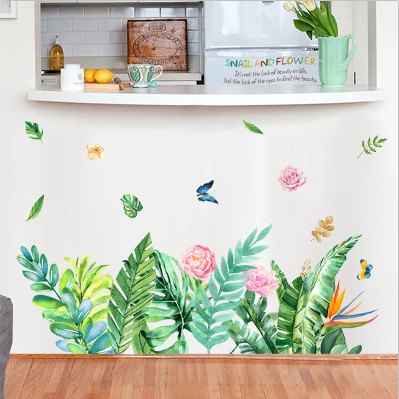 3D Tropical Plants Green Leaves Wall Stickers Living room Bedroom Bathroom Kids room Vinyl Wall Decals Art Murals Home Decor
3D Tropical Plants Green Leaves Wall Stickers Living room Bedroom Bathroom Kids room Vinyl Wall Decals Art Murals Home Decor