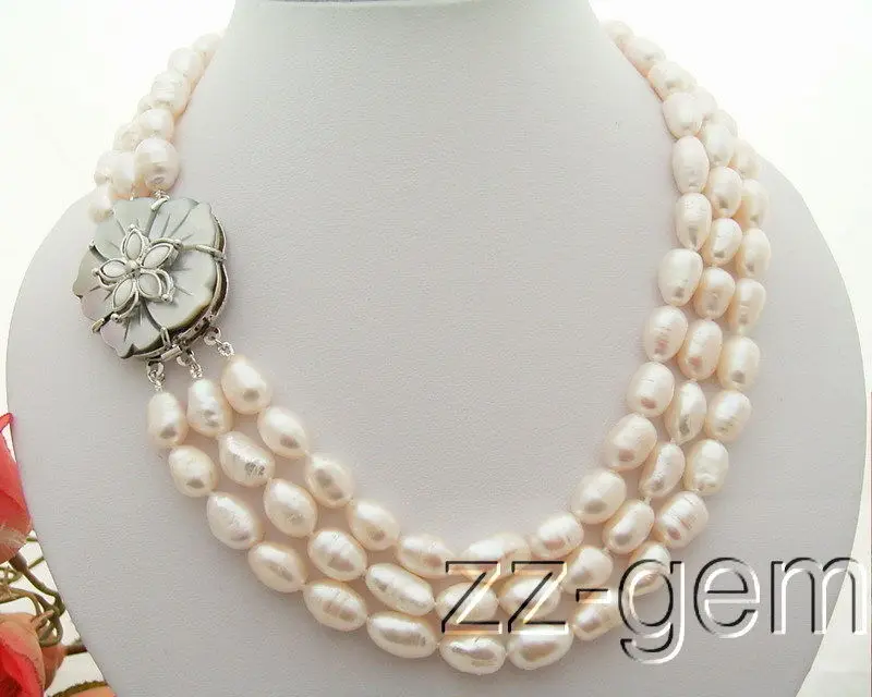 Hot sale new Style >>>N1004046 3Strds 12mm White Baroque Pearl Necklace
Hot sale new Style >>>N1004046 3Strds 12mm White Baroque Pearl Necklace
