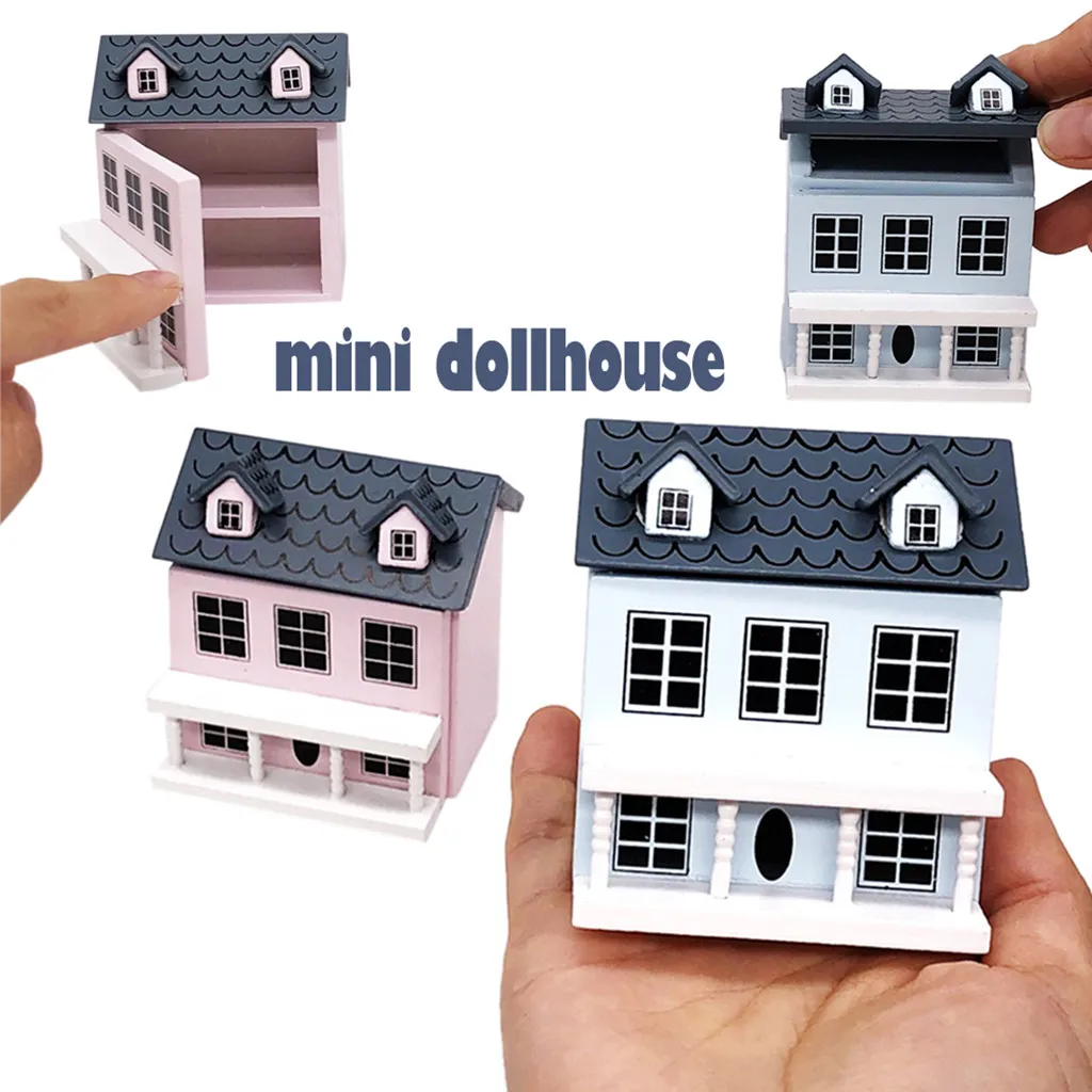 1/12 Mini Dollhouse Miniature Villa House with Movable Grey Roof Toy Simulation DIY Doll House Accessories Pretend Play ToysA514
1/12 Mini Dollhouse Miniature Villa House with Movable Grey Roof Toy Simulation DIY Doll House Accessories Pretend Play ToysA514