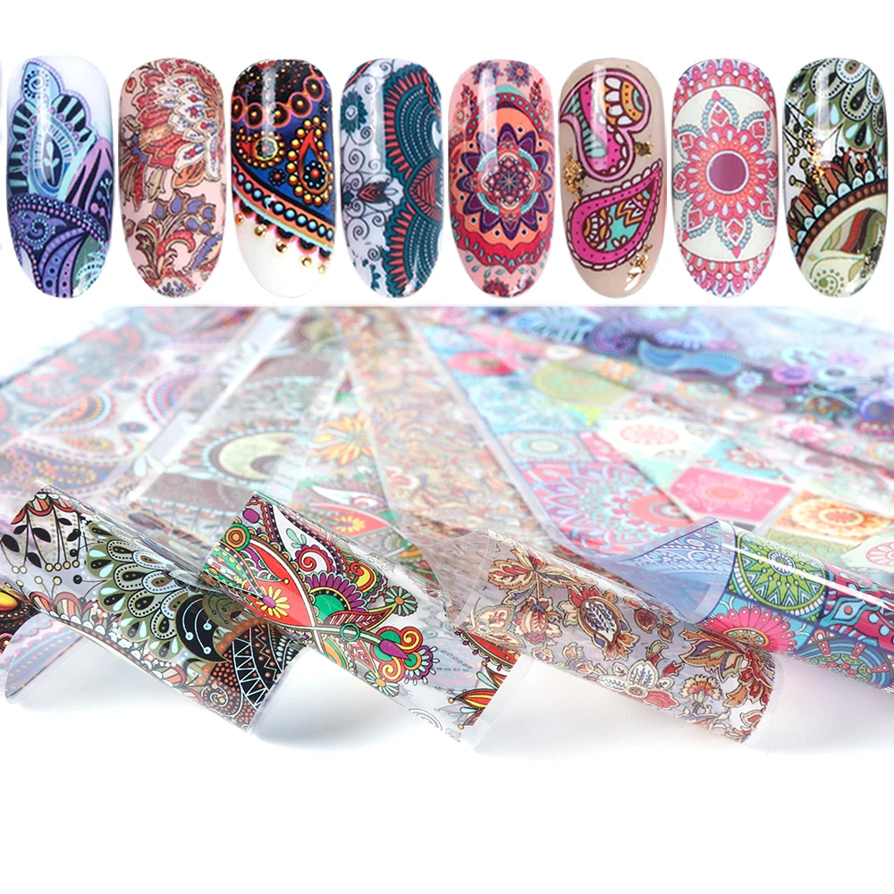 10 pcs Holographic Nail Foil Set Nail Art Transfer Sticker 4*20cm Mixed Designs Nail Art Slide Manicure Decoration JI954-1
10 pcs Holographic Nail Foil Set Nail Art Transfer Sticker 4*20cm Mixed Designs Nail Art Slide Manicure Decoration JI954-1