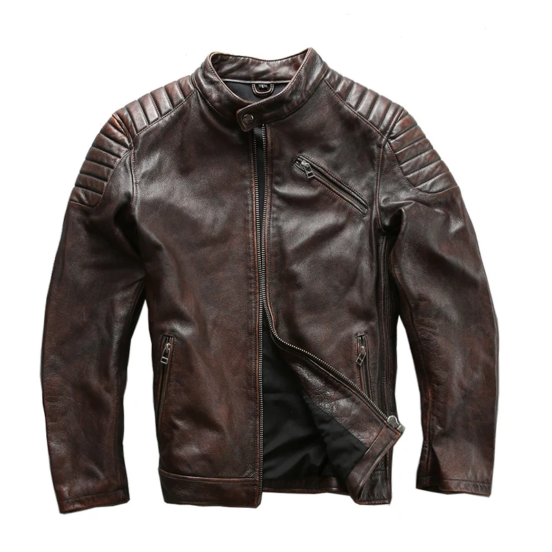 1820 Read Description ! Asian size super quality men's genuine cow leather coat cowhide leather rider jacket
1820 Read Description ! Asian size super quality men's genuine cow leather coat cowhide leather rider jacket