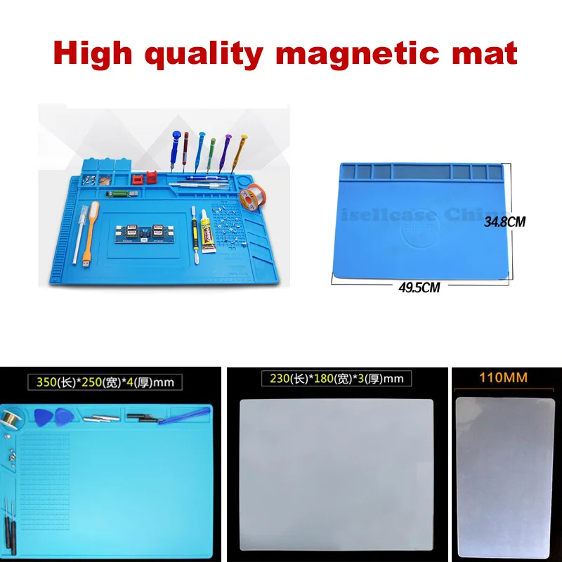 Wozniak S-160 big Heat Insulation Silicone magnetic Pad BGA Soldering Repair Station Maintenance Platform with Screw Mat Section
Wozniak S-160 big Heat Insulation Silicone magnetic Pad BGA Soldering Repair Station Maintenance Platform with Screw Mat Section