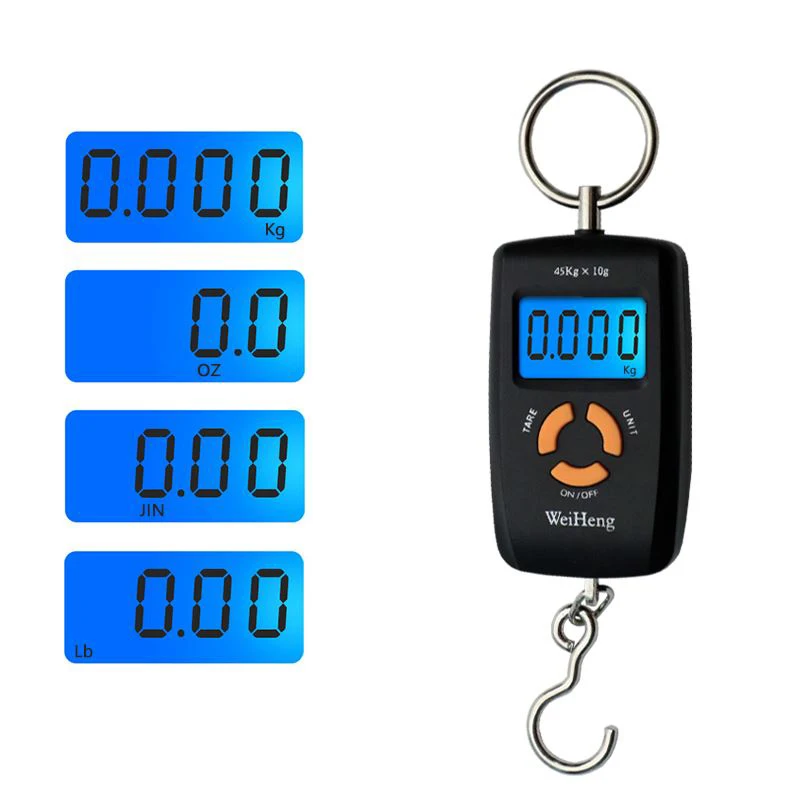 1Pc 45kg 5g/10g Portable Mini Digital Scaley Backlight Luggage Scale Double Precision Portable Hook Hanging Scale High Qualit
1Pc 45kg 5g/10g Portable Mini Digital Scaley Backlight Luggage Scale Double Precision Portable Hook Hanging Scale High Qualit