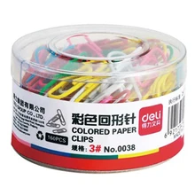 deli 0038 multicolour clip Large paper needle 30mm 160 clips storage box colored paper clips
deli 0038 multicolour clip Large paper needle 30mm 160 clips storage box colored paper clips