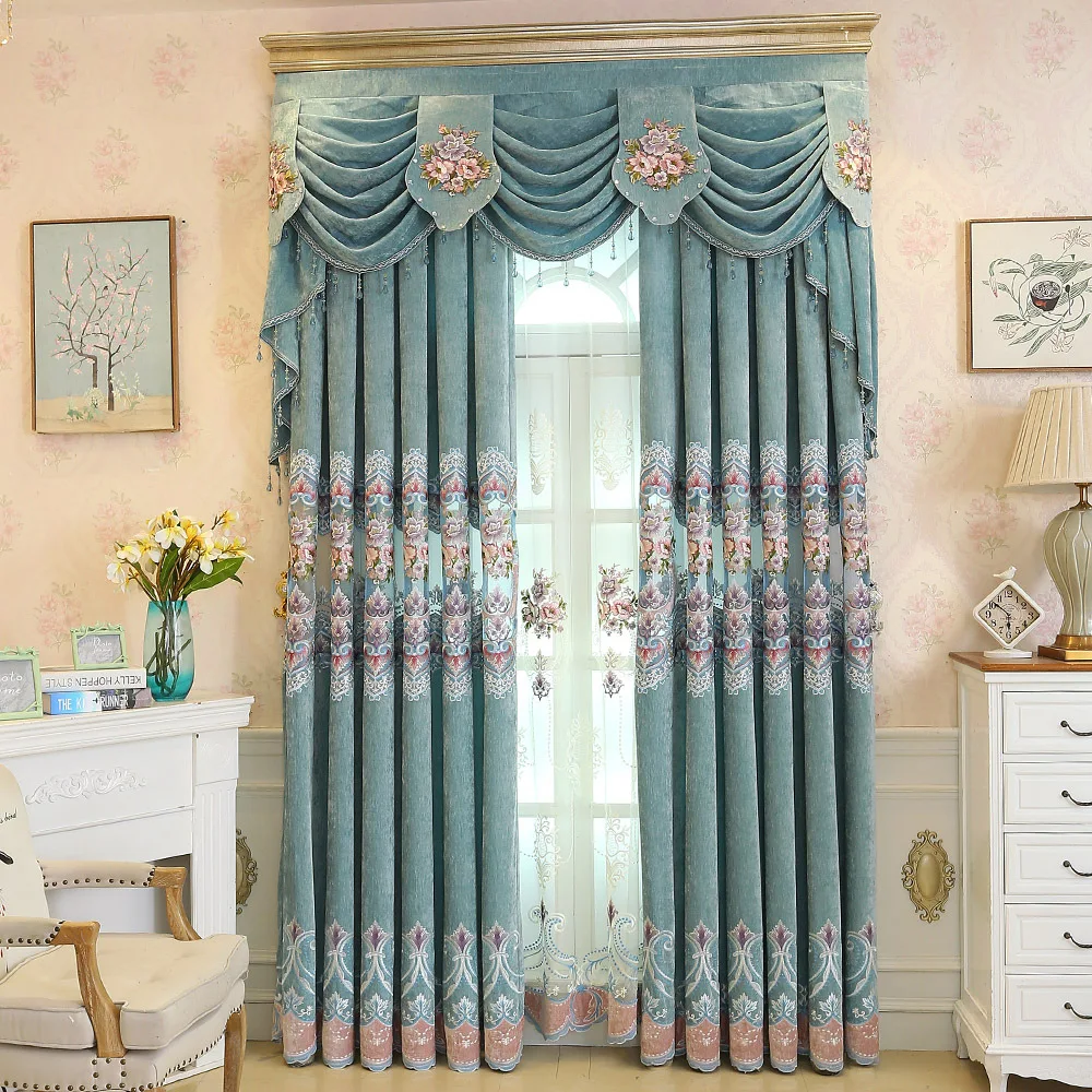 Chenille Cloth High Quality Half shading Embroidered Curtains Window For living Room Bedroom Kitchen Tulle Curtains Valance
Chenille Cloth High Quality Half shading Embroidered Curtains Window For living Room Bedroom Kitchen Tulle Curtains Valance