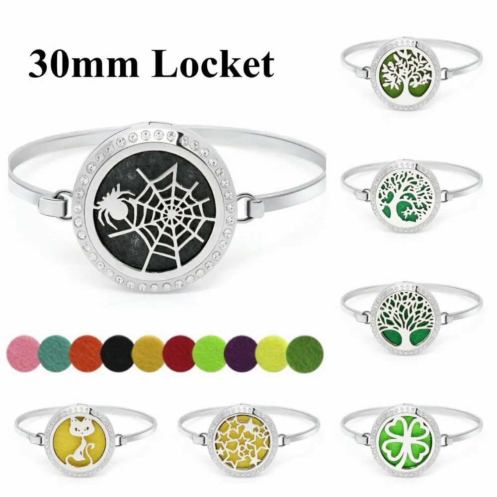 Spiderweb 30mm Stainless Steel Bling Essential Oils Diffuser Locket bangles Tree of life Aromatherapy Bracelets
Spiderweb 30mm Stainless Steel Bling Essential Oils Diffuser Locket bangles Tree of life Aromatherapy Bracelets