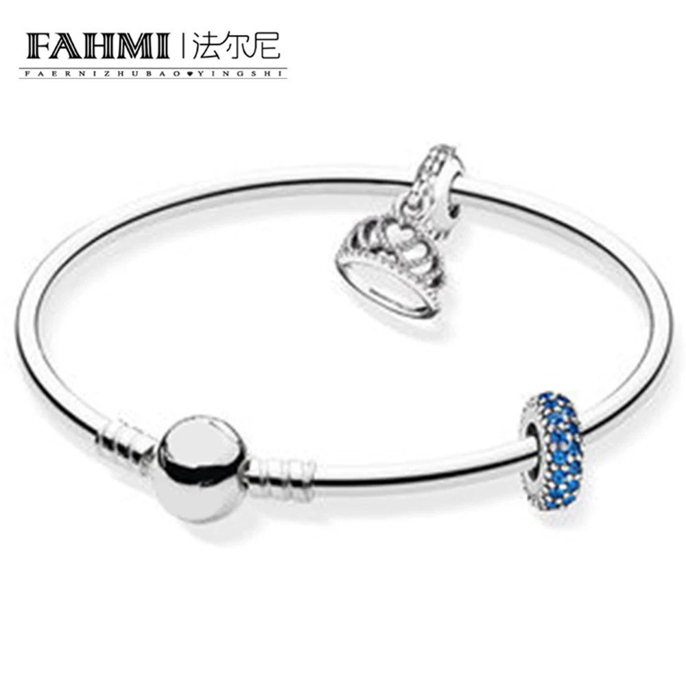FAHMI 100% 925 Sterling Silver Brand New 1:1 Glamour Noble Crown Bracelet Set Elegant Temperament Ladies Bracelet Set
FAHMI 100% 925 Sterling Silver Brand New 1:1 Glamour Noble Crown Bracelet Set Elegant Temperament Ladies Bracelet Set