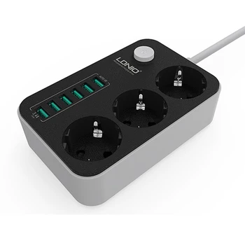 2019 Multifunction 6 Ports USB 3 AC outlet EU Power Strip Charger for Cell Phone Digital Appliance Home Office
2019 Multifunction 6 Ports USB 3 AC outlet EU Power Strip Charger for Cell Phone Digital Appliance Home Office