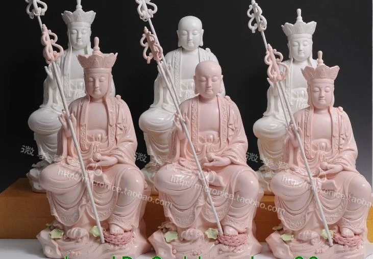 18"Dehua Colored Porcelain Tang Seng San Zang Ksitigarbha Monk Buddha Set Statue
18"Dehua Colored Porcelain Tang Seng San Zang Ksitigarbha Monk Buddha Set Statue