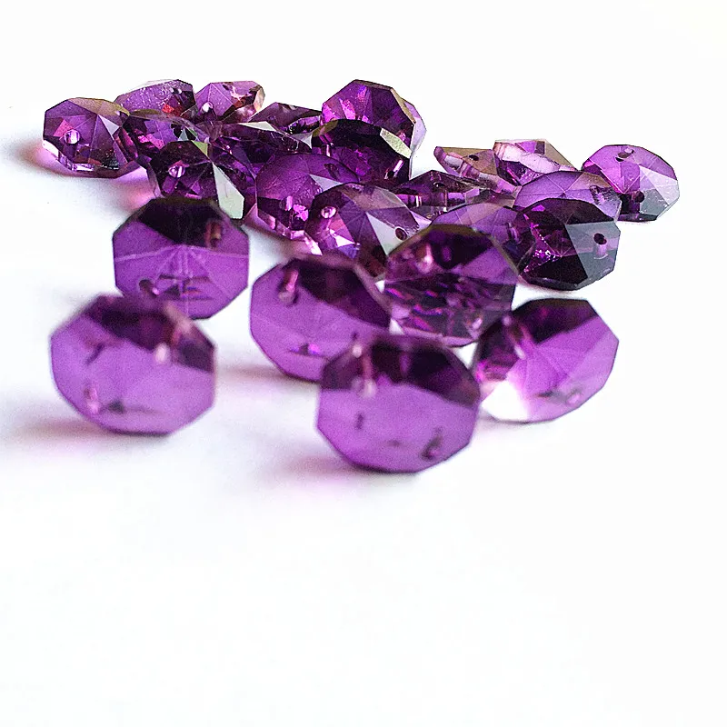 Top Quality 100pcs Dark Purple 14mm Glass Octagon Chandelie Beads in 2 holes (Free Rings) Diy Accessories Crystal Curtain Beads
Top Quality 100pcs Dark Purple 14mm Glass Octagon Chandelie Beads in 2 holes (Free Rings) Diy Accessories Crystal Curtain Beads