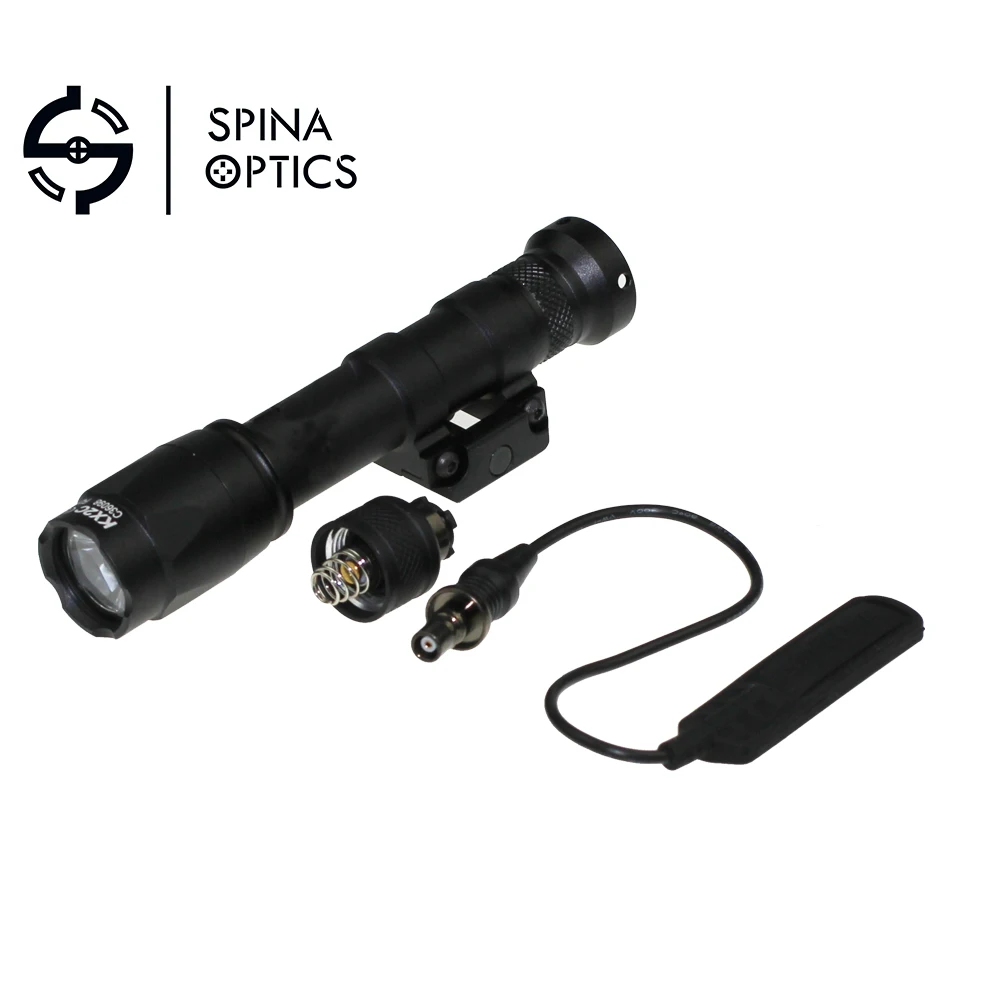 SPINA Airsoft SF M600C Weapon Light Tactical Scout light LED Hunting Spotlight Constant and Momentary Output with Tail Switch
SPINA Airsoft SF M600C Weapon Light Tactical Scout light LED Hunting Spotlight Constant and Momentary Output with Tail Switch