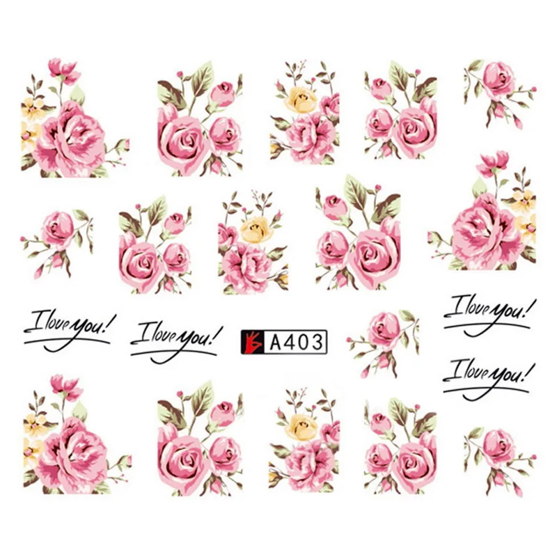 Manooby 1pcs DIY Water Transfer Nails Art Sticker Pink Rose Flower Nail Art Decorations Wraps Foil Sticker Manicure Tools 2018
Manooby 1pcs DIY Water Transfer Nails Art Sticker Pink Rose Flower Nail Art Decorations Wraps Foil Sticker Manicure Tools 2018