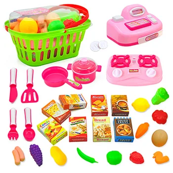 Kids Pretend Play Toys Simulated Supermarket Shopping Checkout Kitchen Hand Basket Toy Parent-child Exchange Model Kids Gift H27
Kids Pretend Play Toys Simulated Supermarket Shopping Checkout Kitchen Hand Basket Toy Parent-child Exchange Model Kids Gift H27
