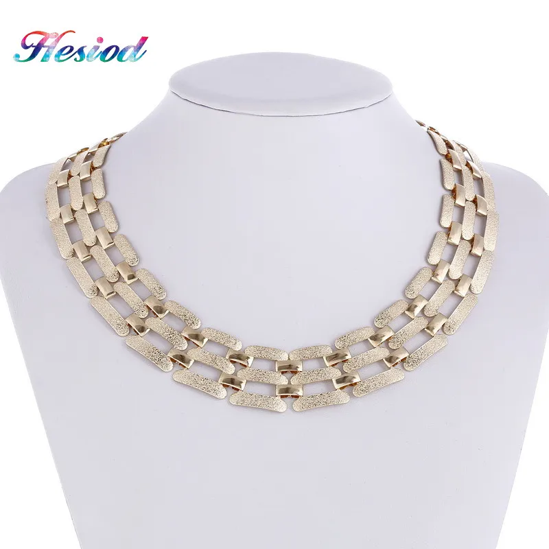 Women Wide Choker Necklace Geometric Alloy Metal Silver Plated Ladies Chain Fashion Frosted Necklaces Collier Femme 2016
Women Wide Choker Necklace Geometric Alloy Metal Silver Plated Ladies Chain Fashion Frosted Necklaces Collier Femme 2016
