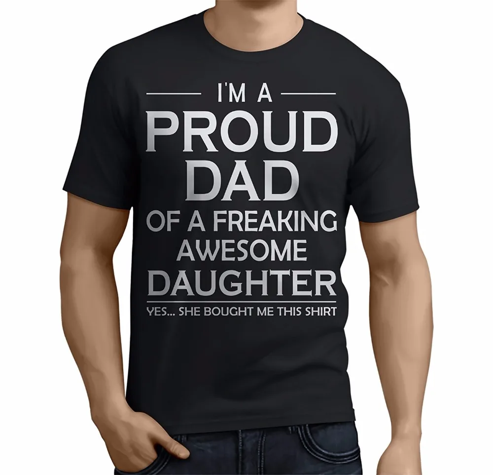 Father's Day Подарки прикольные футболки идея подарка Гордый Отец удивительным дочь