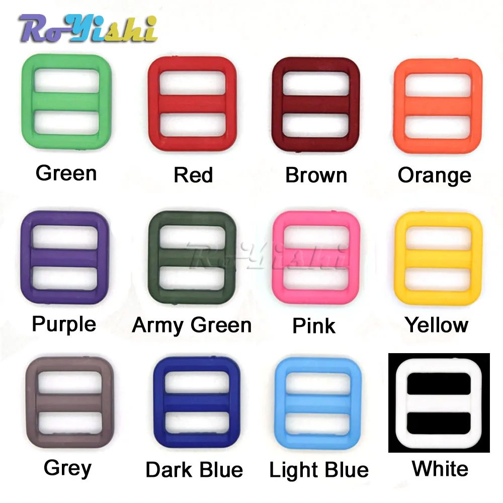 100pcs/pack 5/8" Colorful Triglides Adjust Buckle For Dog Collar Harness Backpack Strap Webbing 15mm
100pcs/pack 5/8" Colorful Triglides Adjust Buckle For Dog Collar Harness Backpack Strap Webbing 15mm