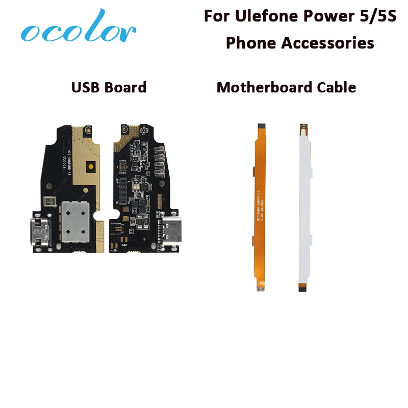 Ocolor для Ulefone Power 5 USB плата зарядки материнская гибкий кабель Ремонт 5S Материнская