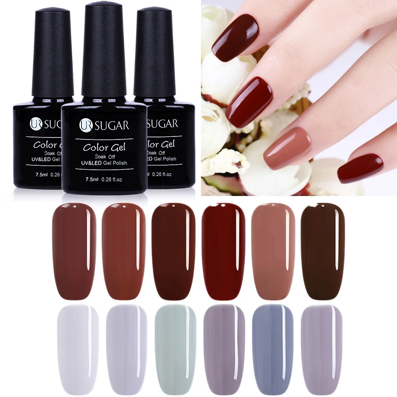 UR SUGAR Color Nail Gel Polish 7.5ml Grey Purple Soak Off UV Gel Polish Semi Permanent For Nails Art Decoration Gel Varnish
UR SUGAR Color Nail Gel Polish 7.5ml Grey Purple Soak Off UV Gel Polish Semi Permanent For Nails Art Decoration Gel Varnish