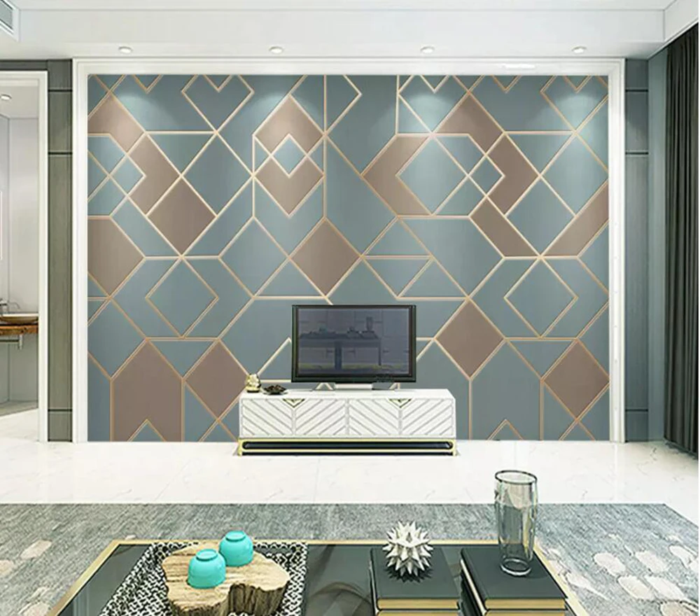 Custom mural wallpaper 3D abstract geometric gold lines modern simple luxury light luxury background wall
Custom mural wallpaper 3D abstract geometric gold lines modern simple luxury light luxury background wall