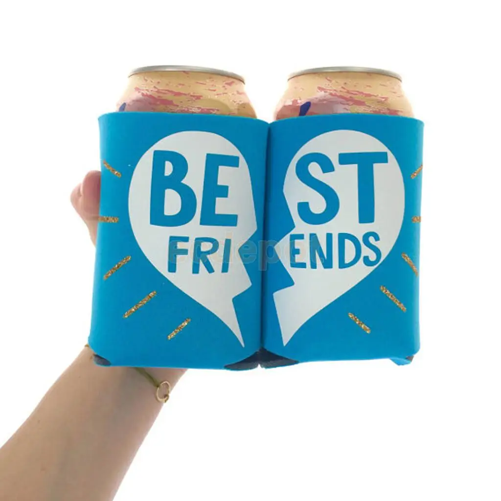 2pcs/set BEST FRIEND Neoprene Stubby Beer Bottle Tin Can Cooler Sleeves Holder Wrap Wedding Party Favors for BFF
2pcs/set BEST FRIEND Neoprene Stubby Beer Bottle Tin Can Cooler Sleeves Holder Wrap Wedding Party Favors for BFF