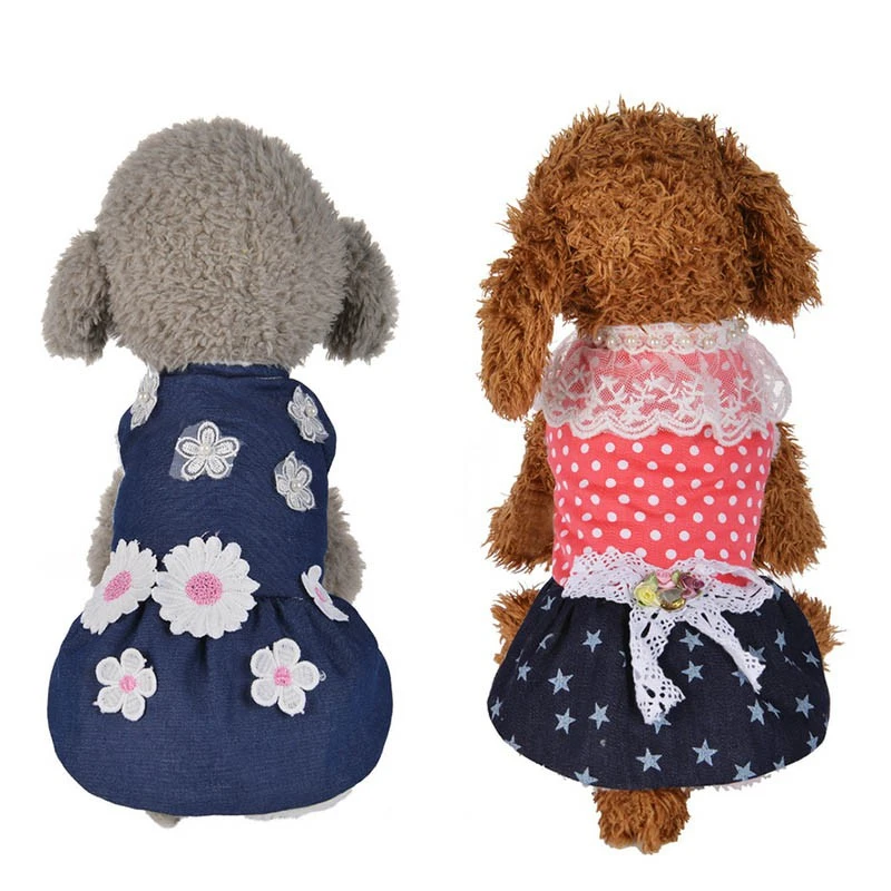 1Pc Winter Pet Dog Dress Warm Padded Thickening Denim Dog Dress vestido Costumes Pet Clothes for dogs roupa de cachorro
1Pc Winter Pet Dog Dress Warm Padded Thickening Denim Dog Dress vestido Costumes Pet Clothes for dogs roupa de cachorro