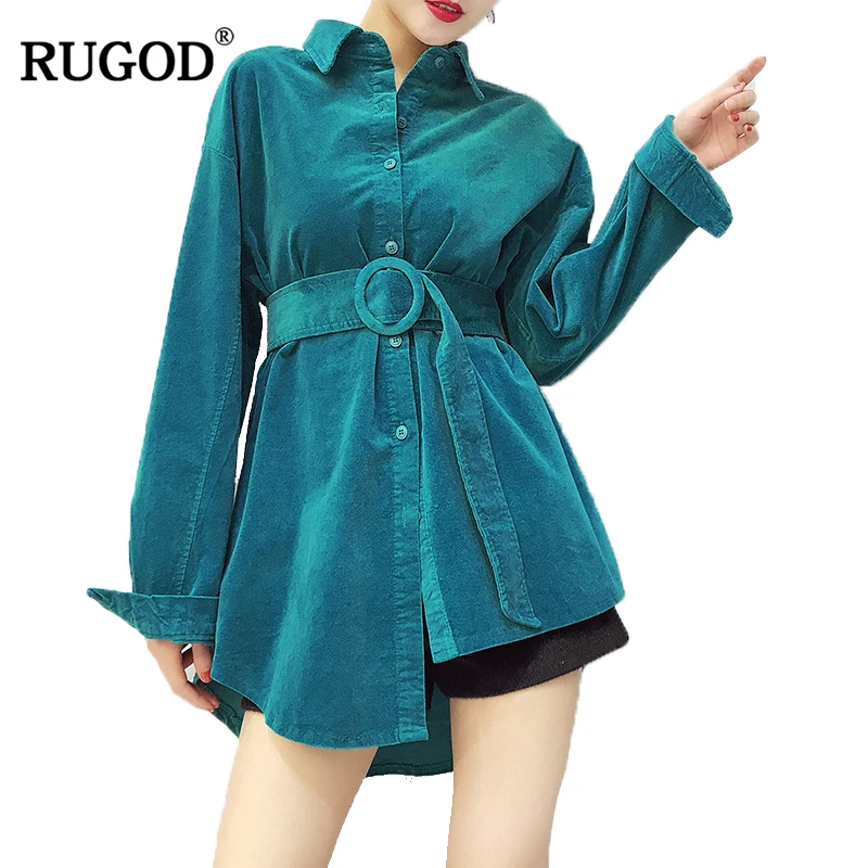RUGOD Solid Turn-down Collar Women Shirts With Sash Spring Knitted Long Sleeve Casual Hot Sale Female Blouse 2018 Spring
RUGOD Solid Turn-down Collar Women Shirts With Sash Spring Knitted Long Sleeve Casual Hot Sale Female Blouse 2018 Spring