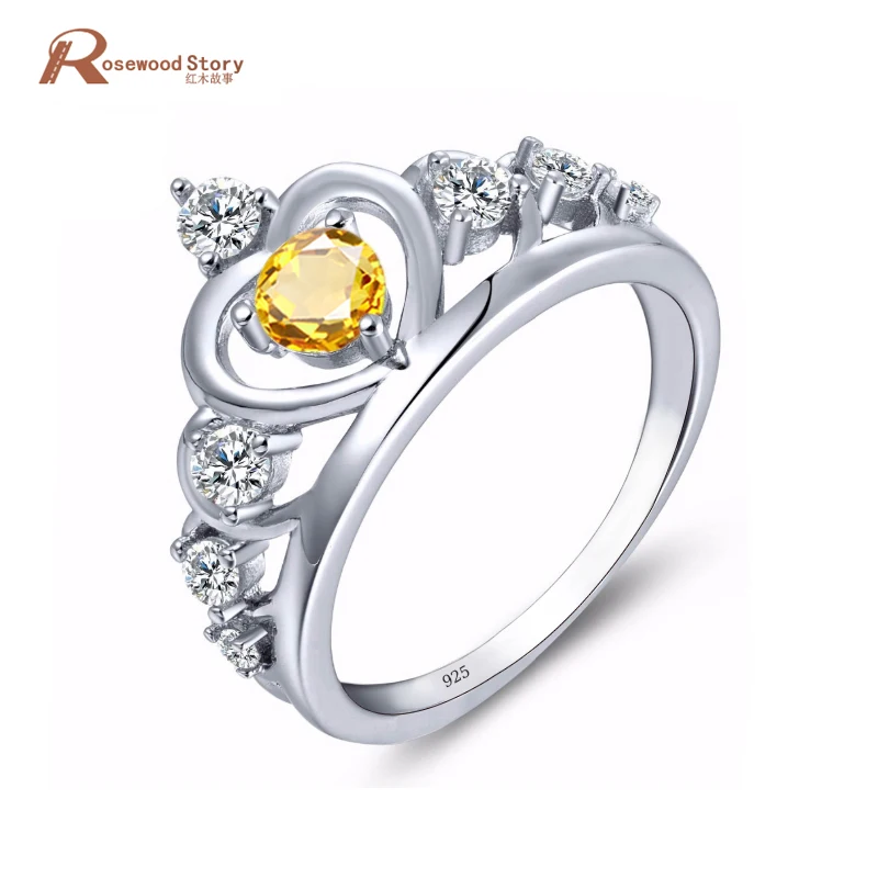 Classic Wedding Bands Yellow Crystal 925 Sterling Silver Wedding Engagement Rings For Women Exquisite Crown Shaped Ring Jewelry
Classic Wedding Bands Yellow Crystal 925 Sterling Silver Wedding Engagement Rings For Women Exquisite Crown Shaped Ring Jewelry