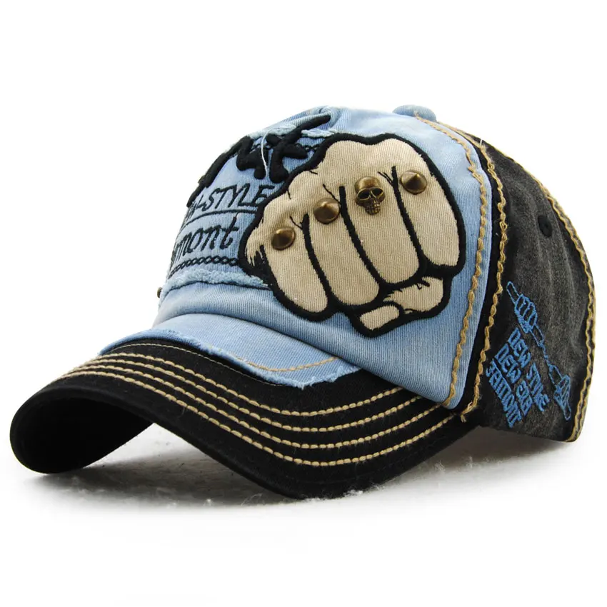 Baseball Cap Unisex with Rivet Fist Printed Patchwork Style Women's Caps Hip Hop Snapback Men Women Hat Golf Cap Best Quality
Baseball Cap Unisex with Rivet Fist Printed Patchwork Style Women's Caps Hip Hop Snapback Men Women Hat Golf Cap Best Quality