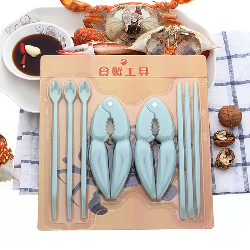 Seafood Tool 8pcs/set Professional Seafood Tool Plastic Spoon Crab Lobster Crab Cracker Shell Opener Kitchen Accessories
Seafood Tool 8pcs/set Professional Seafood Tool Plastic Spoon Crab Lobster Crab Cracker Shell Opener Kitchen Accessories