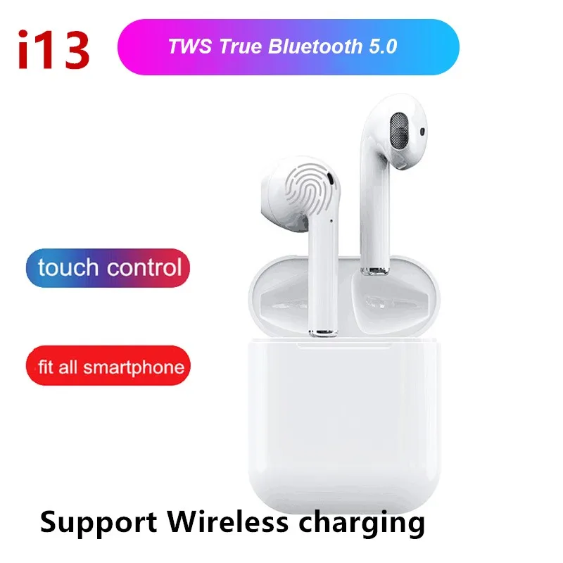 2019 Touch Control i13 TWS Mini Air Pods 1:1 Bluetooth 5.0 Earphone True Wireless Headset Wireless Charging Box Stereo Earphone
2019 Touch Control i13 TWS Mini Air Pods 1:1 Bluetooth 5.0 Earphone True Wireless Headset Wireless Charging Box Stereo Earphone