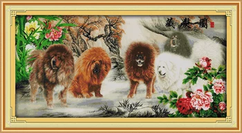 Peony Tibetan Mastiff cotton Animal cross stitch kit 14ct white 11ct printed embroidery DIY handmade needle work wall home decor
Peony Tibetan Mastiff cotton Animal cross stitch kit 14ct white 11ct printed embroidery DIY handmade needle work wall home decor
