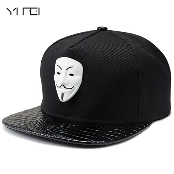 Hip Hop Snapback Caps V For Vendetta Baseball Caps Black Hats Flat Brim Street Bboy Rapper Dancer MC DJ Skate Gorras
Hip Hop Snapback Caps V For Vendetta Baseball Caps Black Hats Flat Brim Street Bboy Rapper Dancer MC DJ Skate Gorras