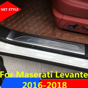 stainless steel welcome pedal refires door sill strip parts Interior decoration Auto Accessories For Maserati Levante 2016-2018
stainless steel welcome pedal refires door sill strip parts Interior decoration Auto Accessories For Maserati Levante 2016-2018