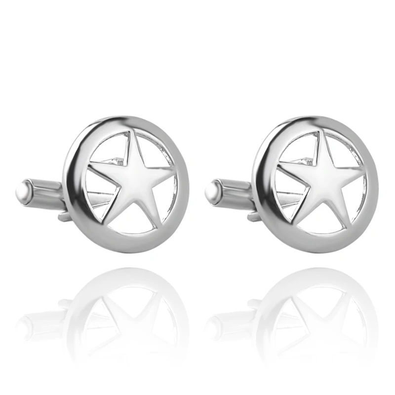 New Arrival pentagram cufflinks Men Shirt Designer simple Cufflink Zinc Alloy Five-pointed Star Design Cuff Links button hollow
New Arrival pentagram cufflinks Men Shirt Designer simple Cufflink Zinc Alloy Five-pointed Star Design Cuff Links button hollow