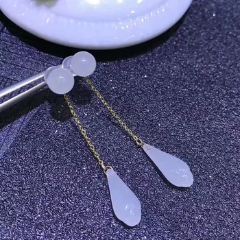 SHILOVEM 18k yellow gold Natural white Jasper drop earrings classic fine Jewelry women wedding gift new myme0810hy 
SHILOVEM 18k yellow gold Natural white Jasper drop earrings classic fine Jewelry women wedding gift new myme0810hy