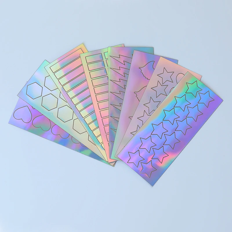 1 Sheet Holographic Rainbow AB Color Test Sticker Colorful 3D Hollow Lipstick Eyeshadow Makeup Color Test Adhesive Sticker Tool
1 Sheet Holographic Rainbow AB Color Test Sticker Colorful 3D Hollow Lipstick Eyeshadow Makeup Color Test Adhesive Sticker Tool
