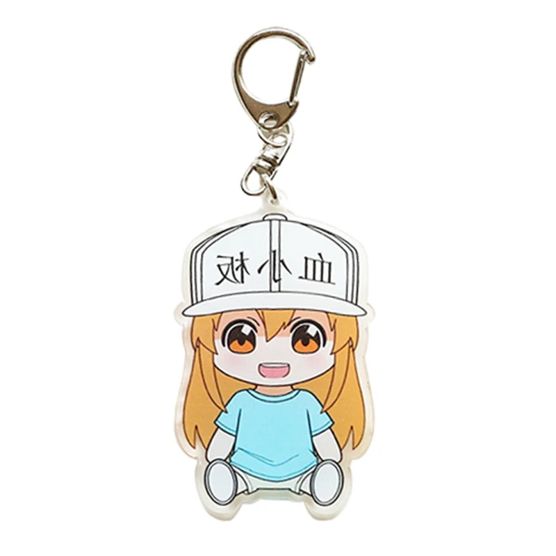 1PCS Anime Hataraku Saibou For Men Women Erythrocyte Platelet Key Chain Ring Holder Pendants Acrylic Leukocyte Red Blood Cell
1PCS Anime Hataraku Saibou For Men Women Erythrocyte Platelet Key Chain Ring Holder Pendants Acrylic Leukocyte Red Blood Cell