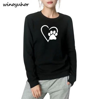 High Quality 2019 New Fashion Kawaii Sweatshirt Funny Paw Print Dog Lover Hoodie Harajuku Fleece Pullovers Femenina
High Quality 2019 New Fashion Kawaii Sweatshirt Funny Paw Print Dog Lover Hoodie Harajuku Fleece Pullovers Femenina