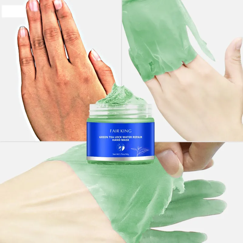 New Arrival Green Tea Repair Hand Mask Nourish Moisturizing Whitening Exfoliating Hand Film Anti-aging Hand Cream 50g
New Arrival Green Tea Repair Hand Mask Nourish Moisturizing Whitening Exfoliating Hand Film Anti-aging Hand Cream 50g