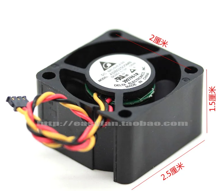 Охлаждающий вентилятор для сервера Delta Electronics ASB02505MB DS29 DC 5 В 0.12A 25x25x15 мм
Охлаждающий вентилятор для сервера Delta Electronics ASB02505MB DS29 DC 5 В 0.12A 25x25x15 мм