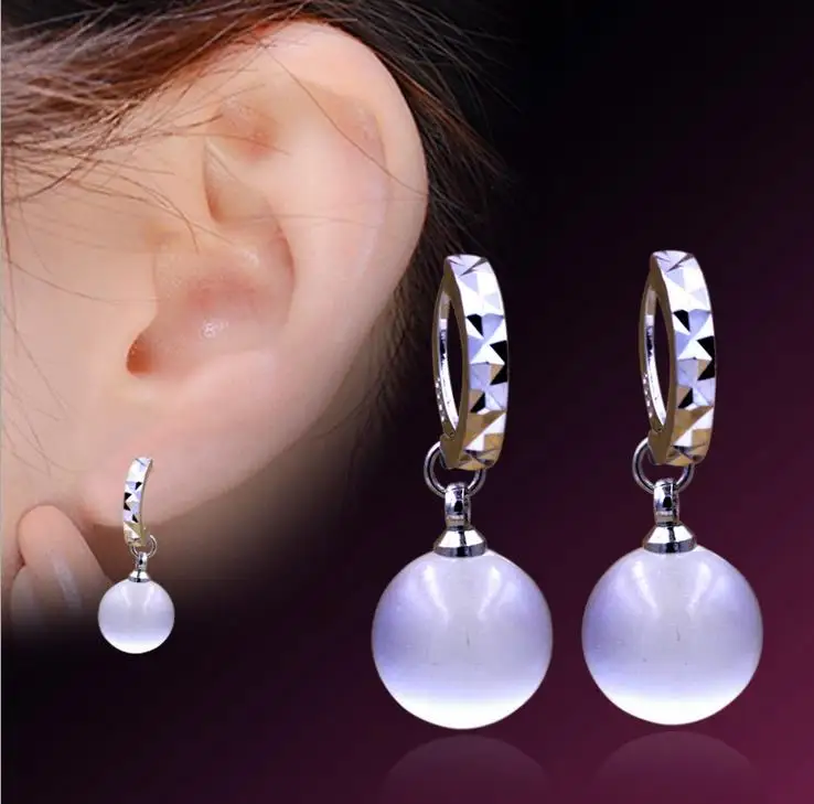 Opal Ball Stud Earrings For Women Silver Plated Round Small Circle Hanging Earring With Nature Gem Stones Brincos CY059
Opal Ball Stud Earrings For Women Silver Plated Round Small Circle Hanging Earring With Nature Gem Stones Brincos CY059