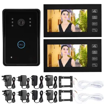 door bell camera 7 inch LCD Wired Visual Intercom Door Bell Night Vision Home Smart Video Doorbell Kit
door bell camera 7 inch LCD Wired Visual Intercom Door Bell Night Vision Home Smart Video Doorbell Kit