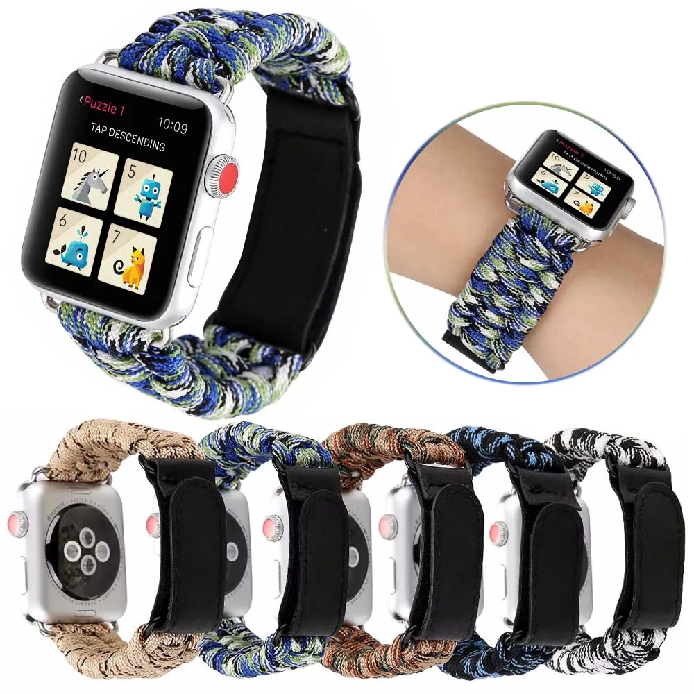 Men/Women Fashion Nylon Bracelet Strap For Apple Watch Band 44mm 40mm 42mm 38mm for iwatch Series 4 3 2 1 Replacement Watchband
Men/Women Fashion Nylon Bracelet Strap For Apple Watch Band 44mm 40mm 42mm 38mm for iwatch Series 4 3 2 1 Replacement Watchband
