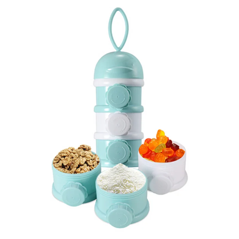 Baby Food Storage Three Colors Formula Milk Toddler Grid Portable Newborn Box Canned Products | Мать и ребенок