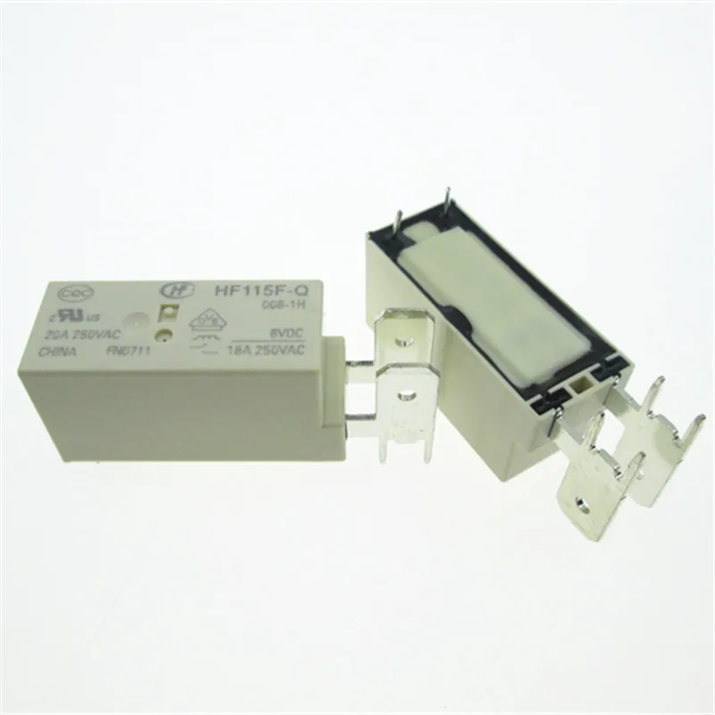 

HOT NEW 6V relay HF115F-Q-006-1H HF115F-Q 006-1H JQX-115F-Q 006-1H JQX-115F-Q-006-1H 6VDC 6V DC6V 18A 250VAC