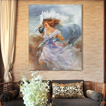 Hot Sale Lady and Horse Oil Painting Hand-Painted On Canvas Art Picture For Home Decoration
Hot Sale Lady and Horse Oil Painting Hand-Painted On Canvas Art Picture For Home Decoration