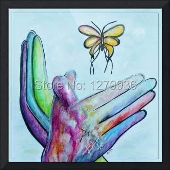Hand-painted Classic Color Hands Gesture with Yellow Butterfly Oil Painting on Canvas Beautiful Oil Painting Wall Art Decoration
Hand-painted Classic Color Hands Gesture with Yellow Butterfly Oil Painting on Canvas Beautiful Oil Painting Wall Art Decoration